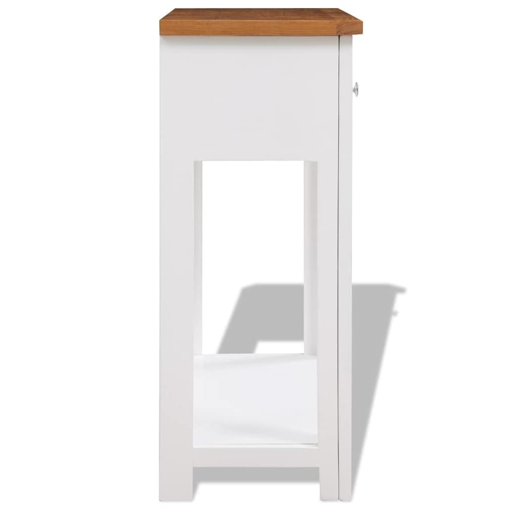 Solid Oak Wood Console Table R72079