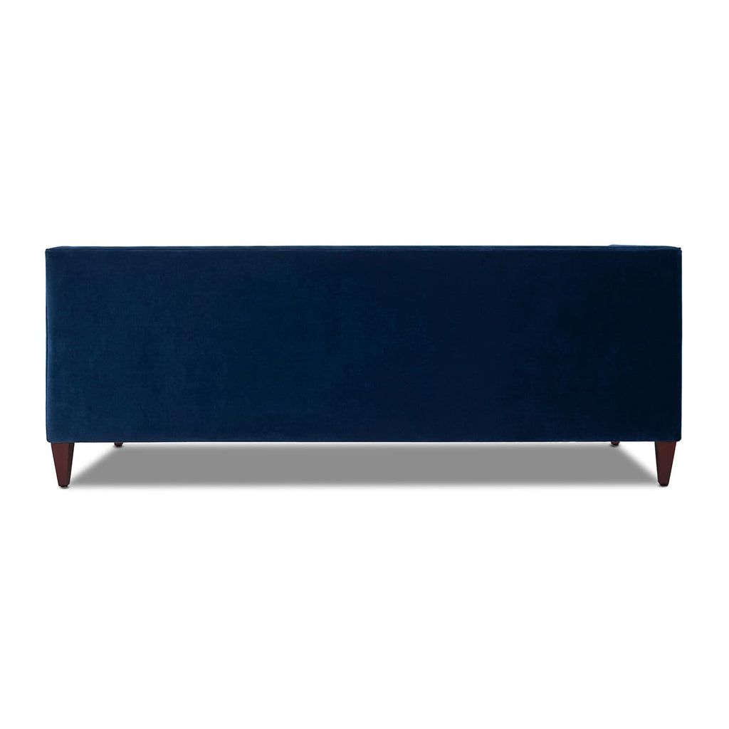 Navy Blue Velvet Tufted Sofa N744