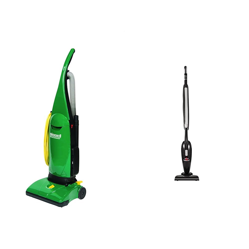 Bagged Lightweight Upright Vacuum Cleaner & Bagless Stick Vacuum with Crevice Tool X816826