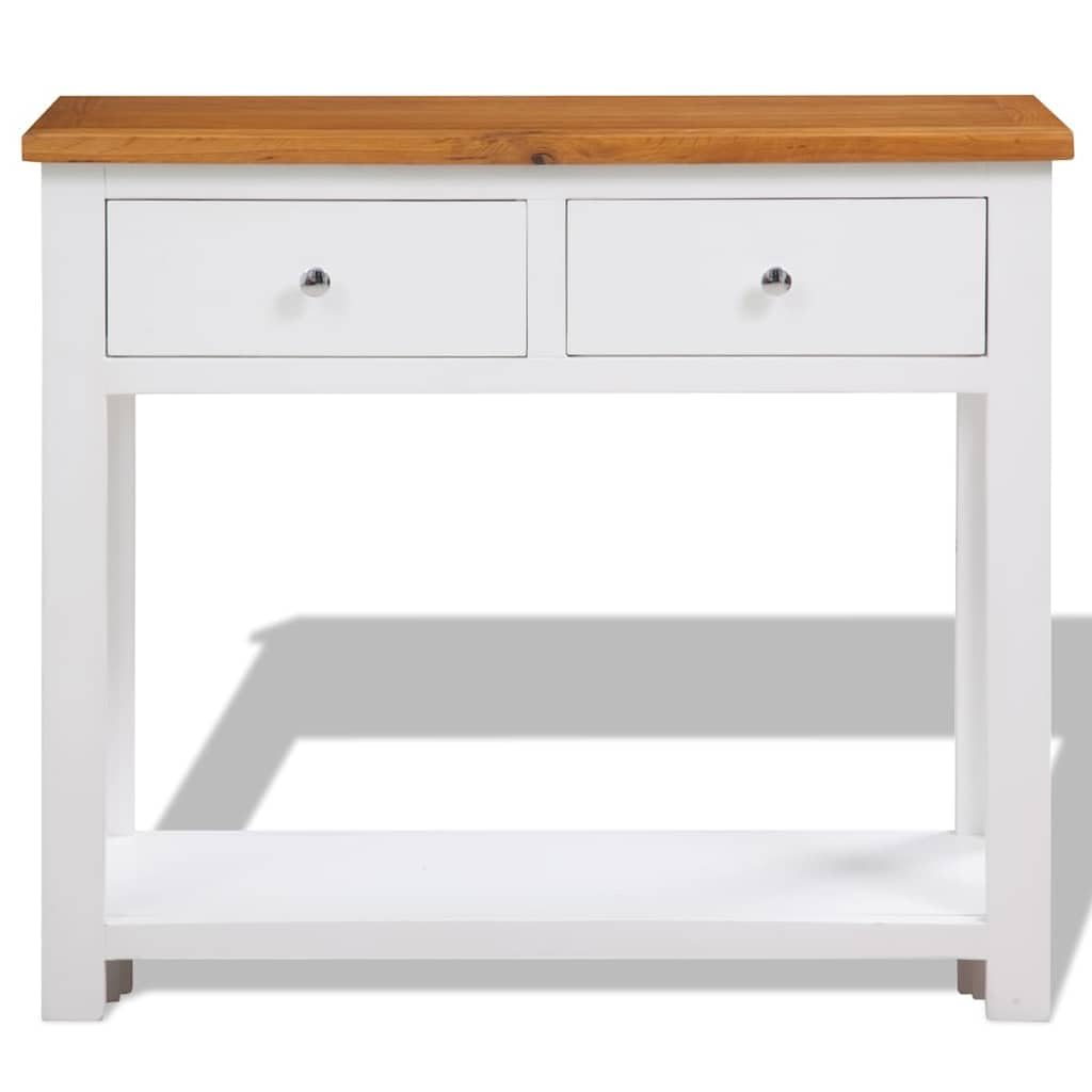 Solid Oak Wood Console Table R72079