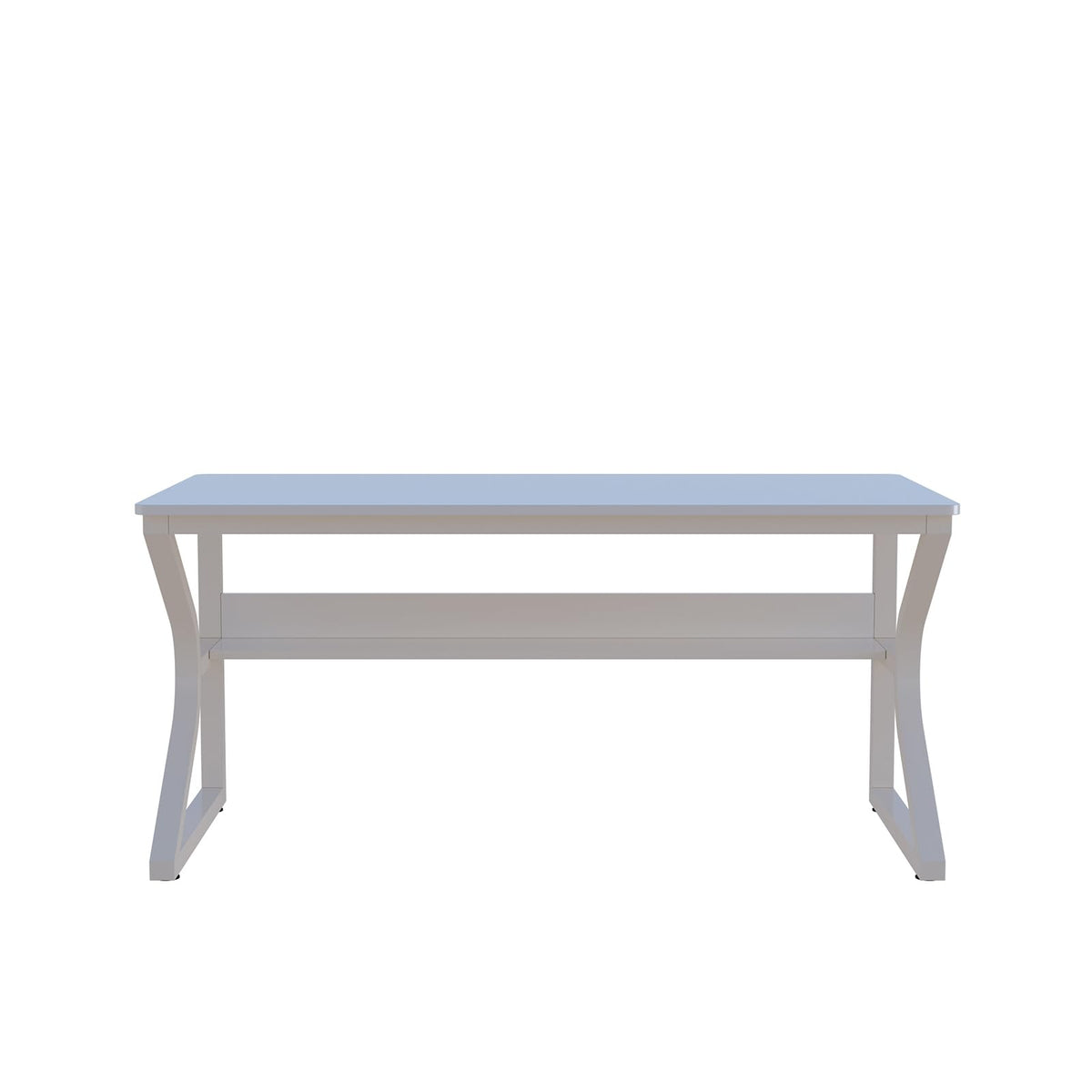 55-Inch Extra Long Desk with Storage Shelf V7351