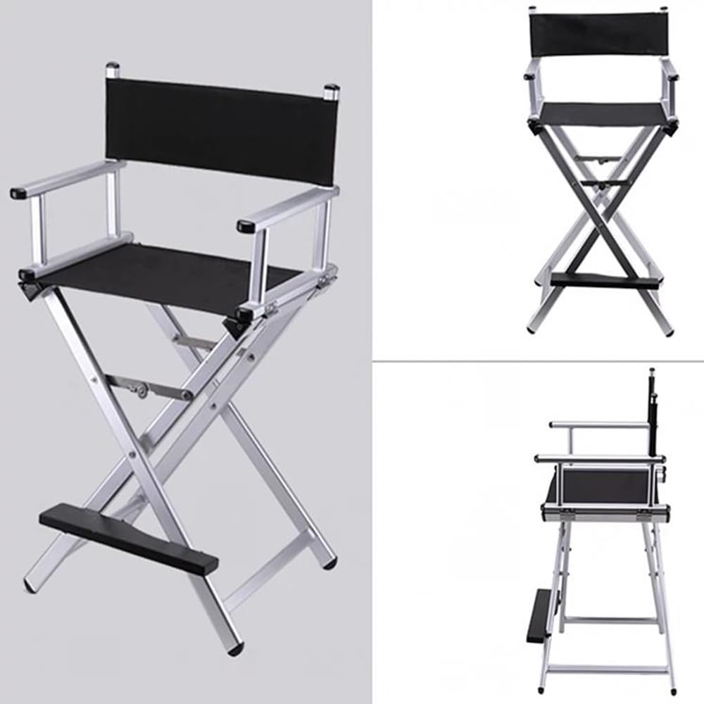 Tall Folding Directors Chair with Backs 250lbs Capacity Gold U588