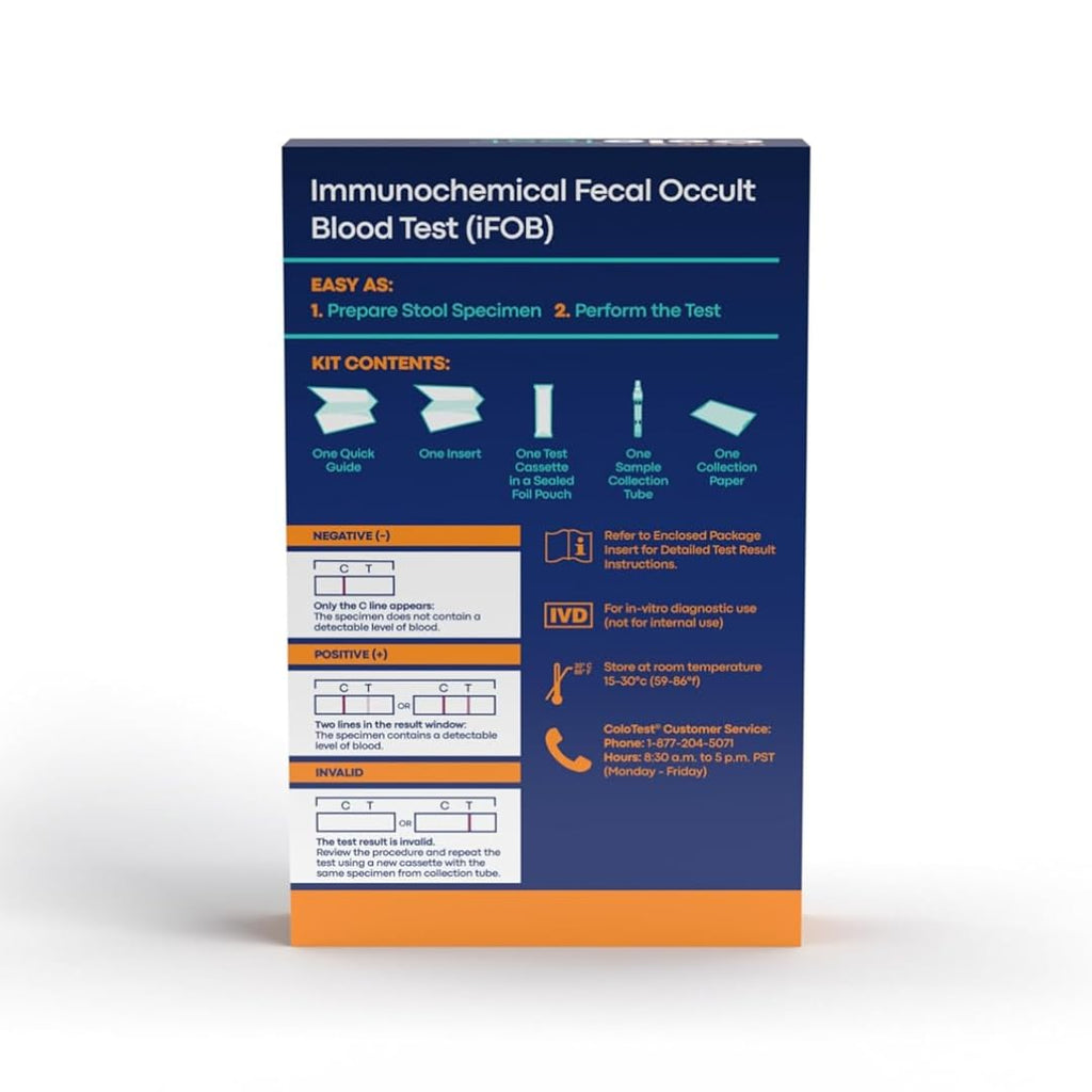 Home Fecal Occult Blood Test Kit, 1 Ct W739