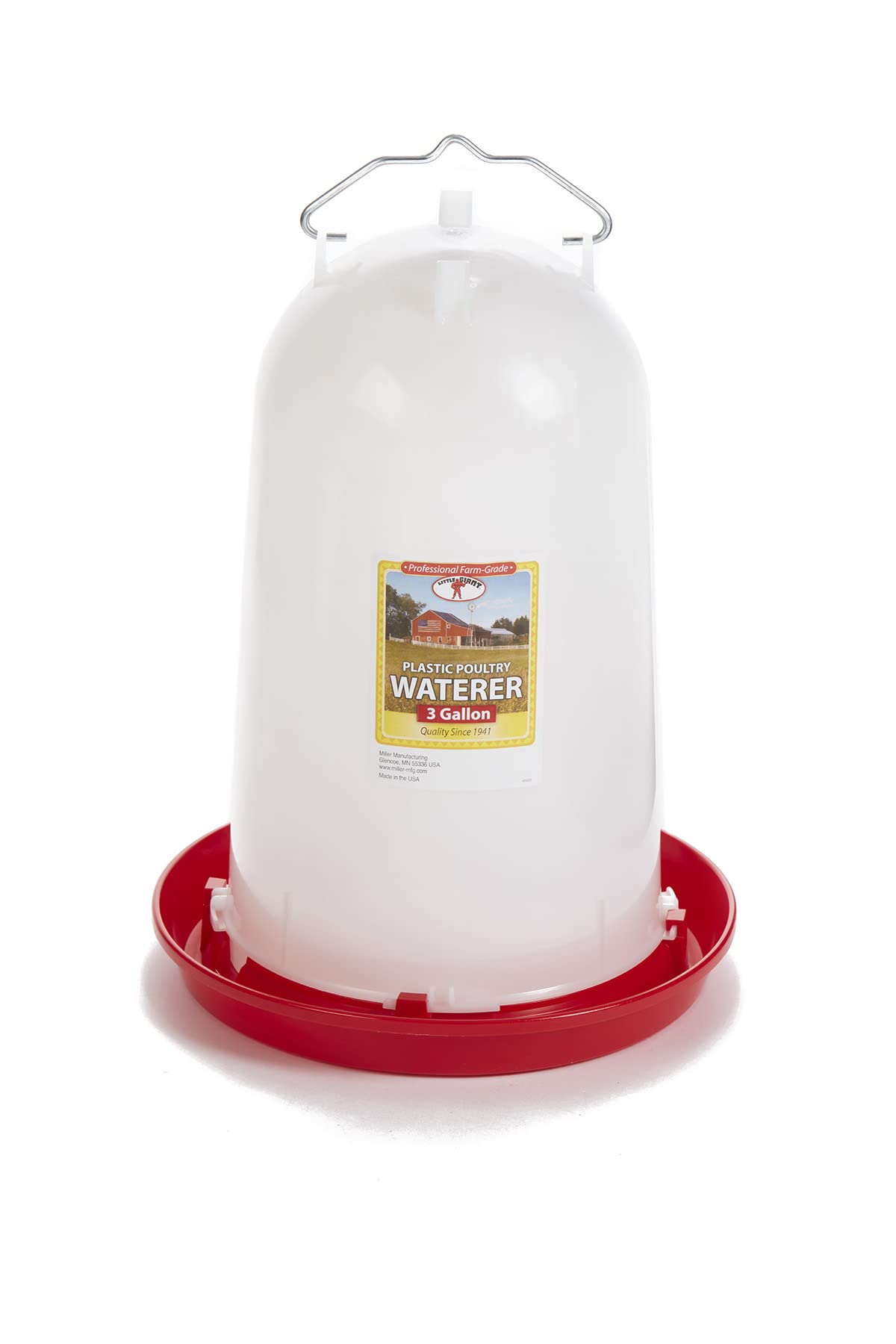 3 Gallon Plastic Poultry Waterer with Handle S664