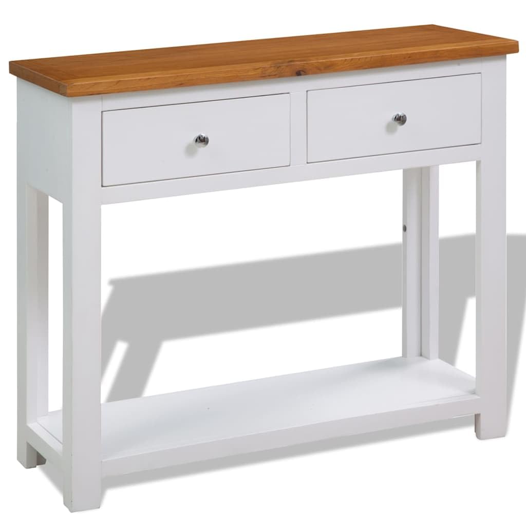 Solid Oak Wood Console Table R72079