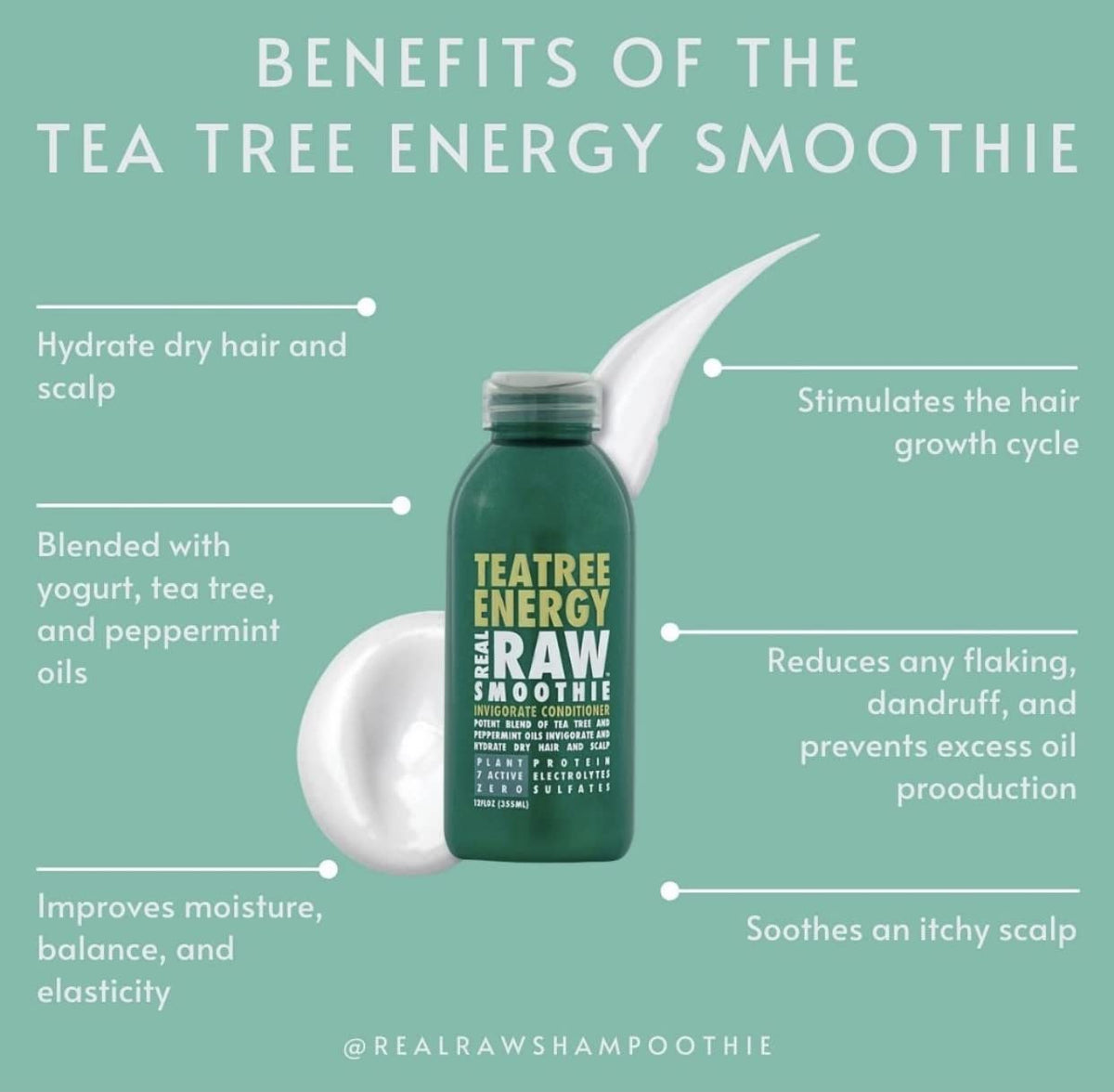 Tea Tree Shampoo & Conditioner Set Sulfate & Paraben Free P4012