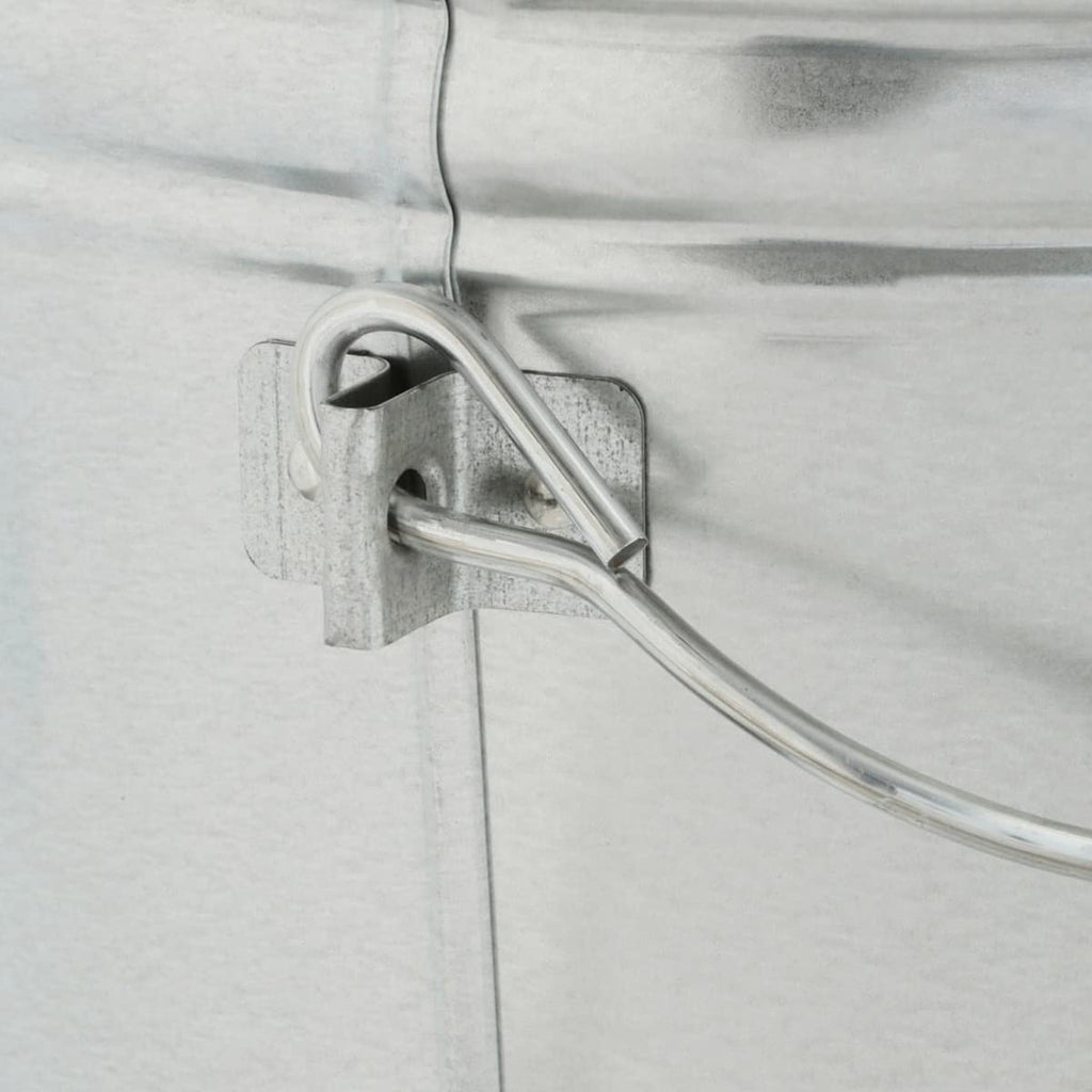 6 Gallon Galvanized Steel Locking Trash Can P132
