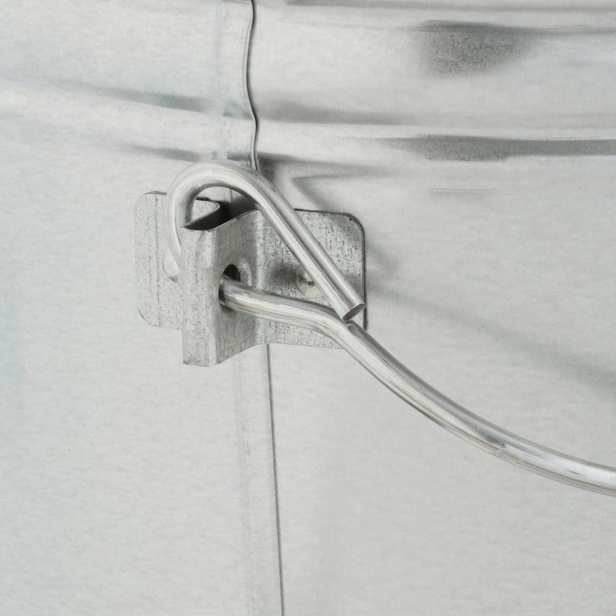 6 Gallon Galvanized Steel Locking Trash Can P132
