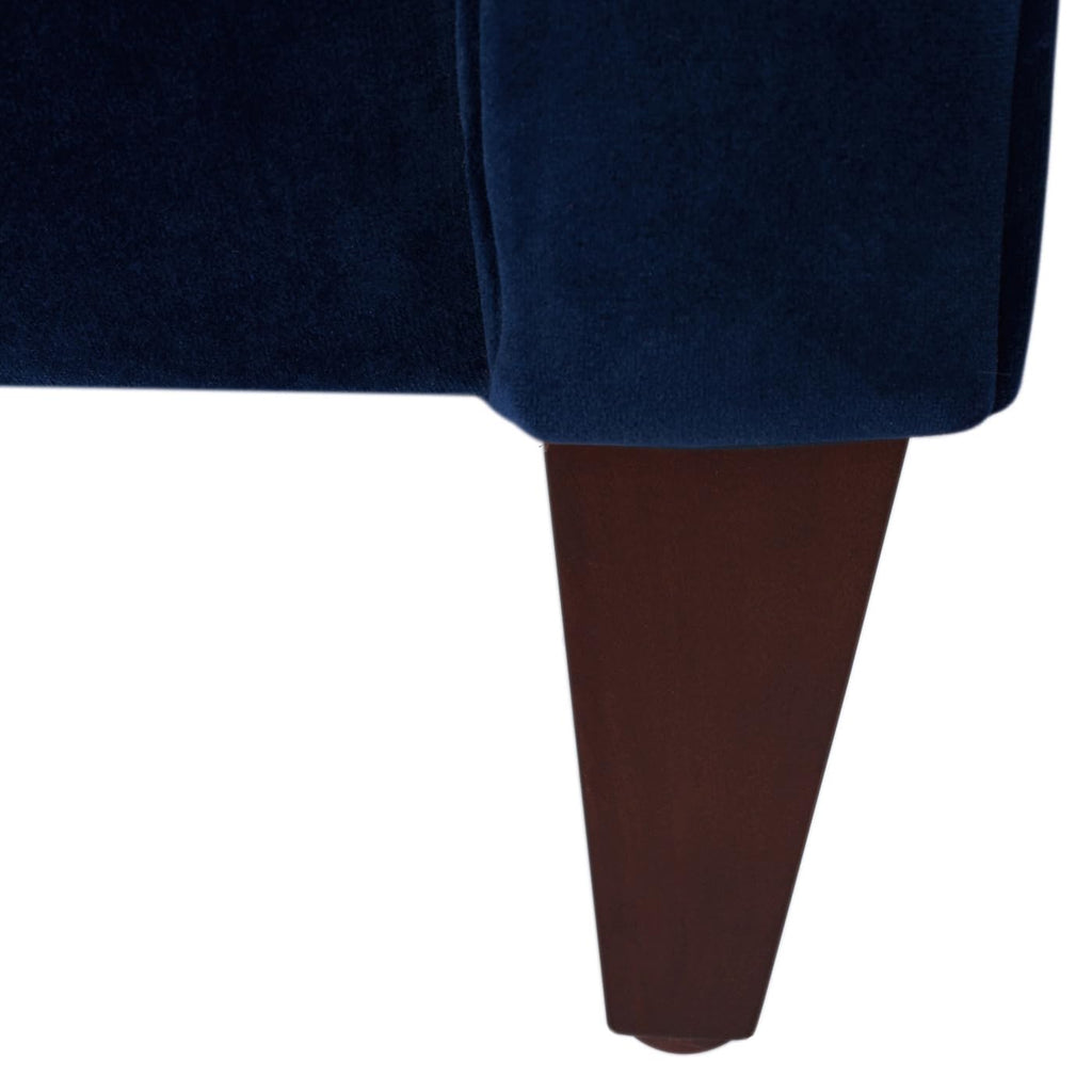 Navy Blue Velvet Tufted Sofa N744