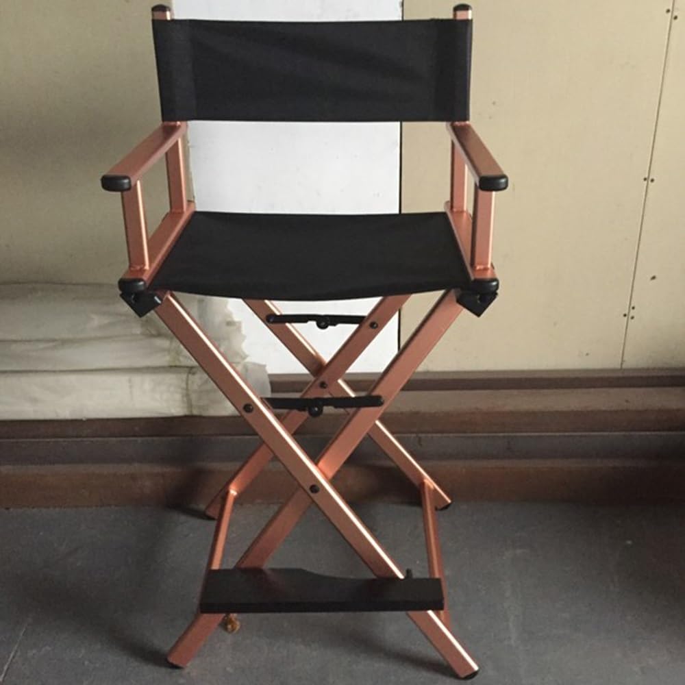 Tall Folding Directors Chair with Backs 250lbs Capacity Gold U588