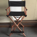 Tall Folding Directors Chair with Backs 250lbs Capacity Gold U588