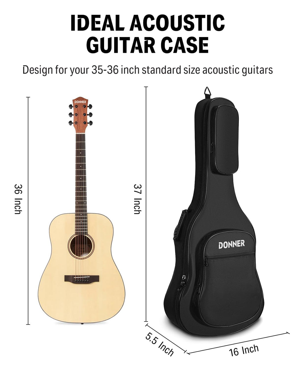 36 Inch Acoustic Guitar Case S8565