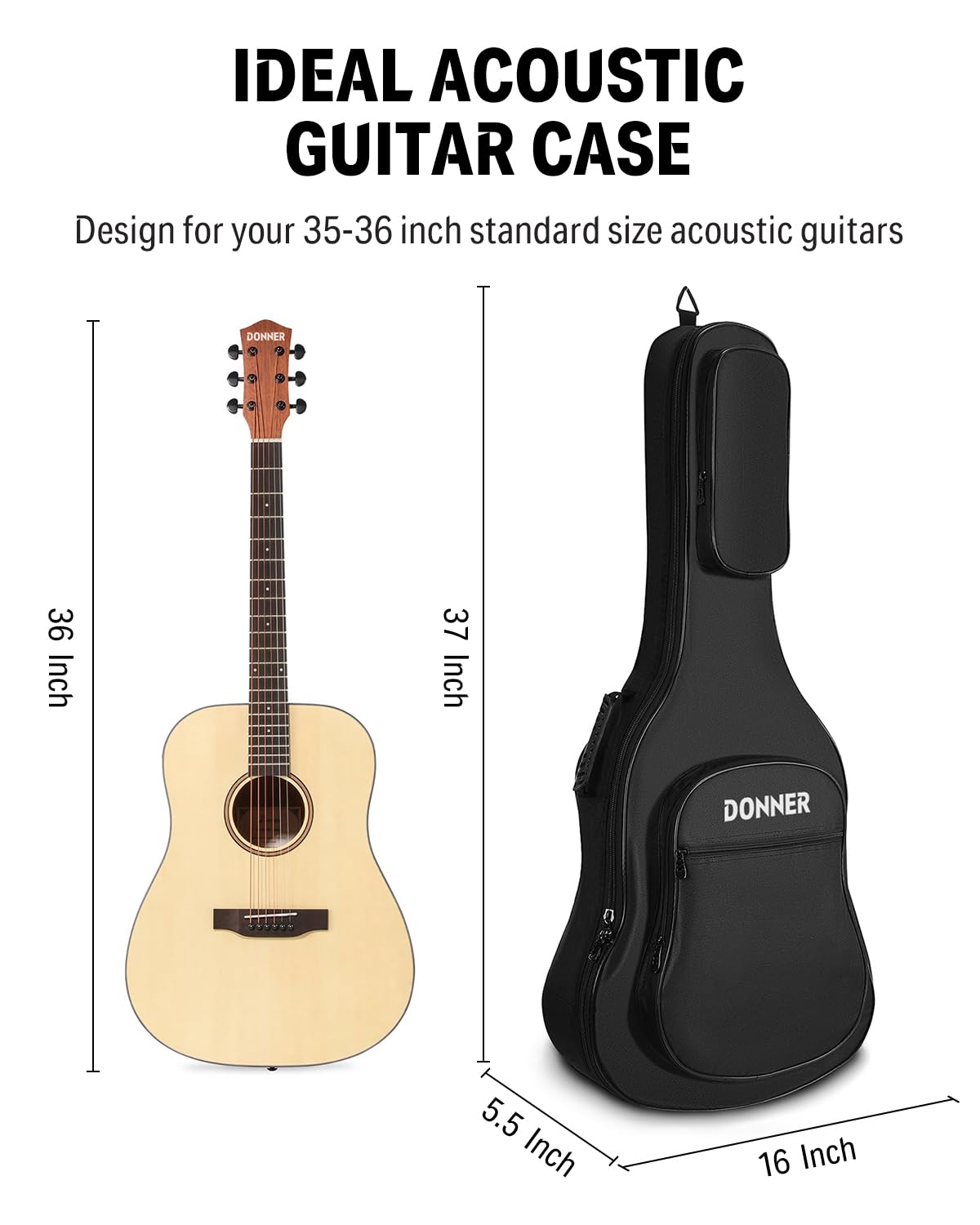 36 Inch Acoustic Guitar Case S8565