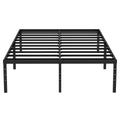 King Size Black Metal Bed Frame with Underbed Storage K8799