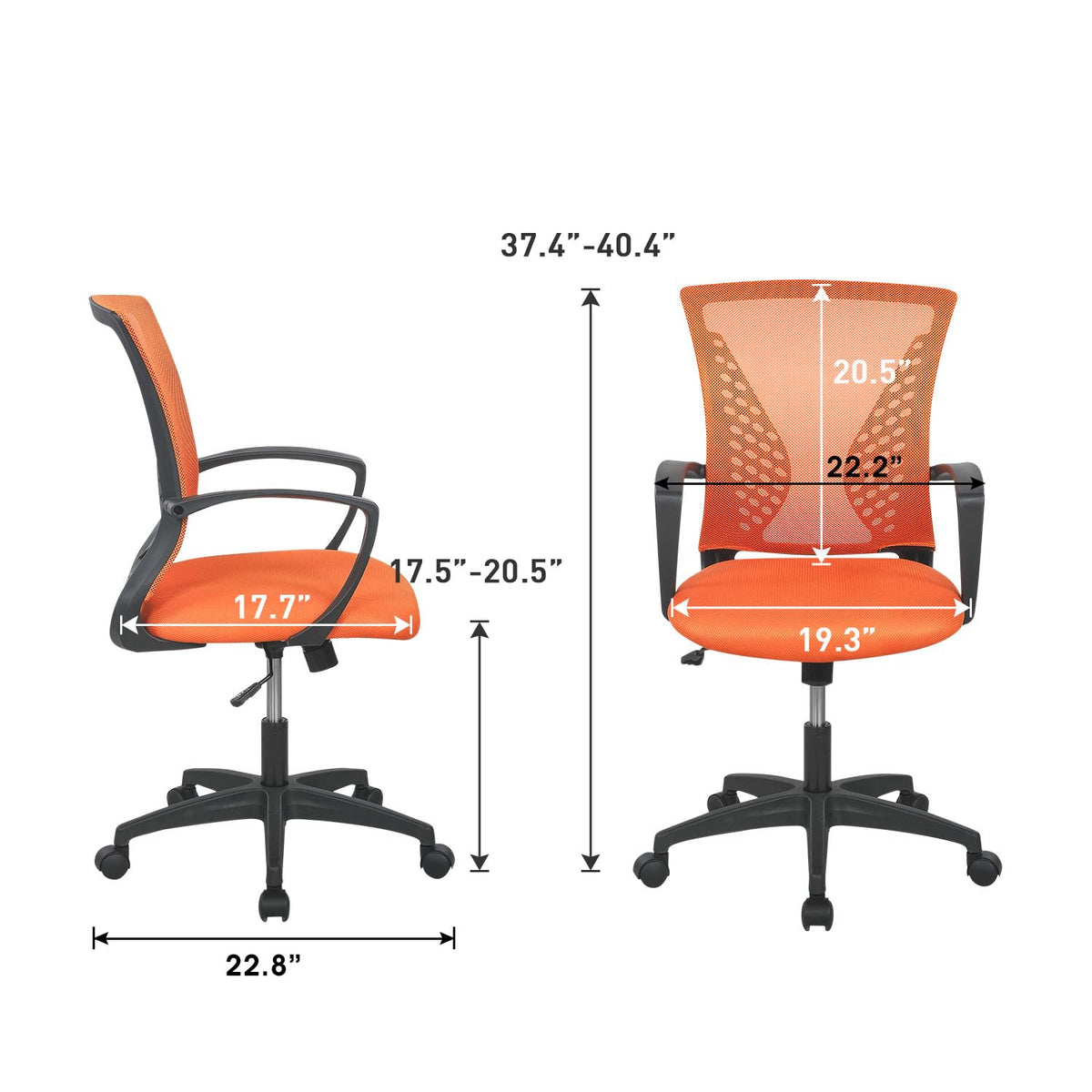 Mid Back Office Chair with Lumbar Support T66789