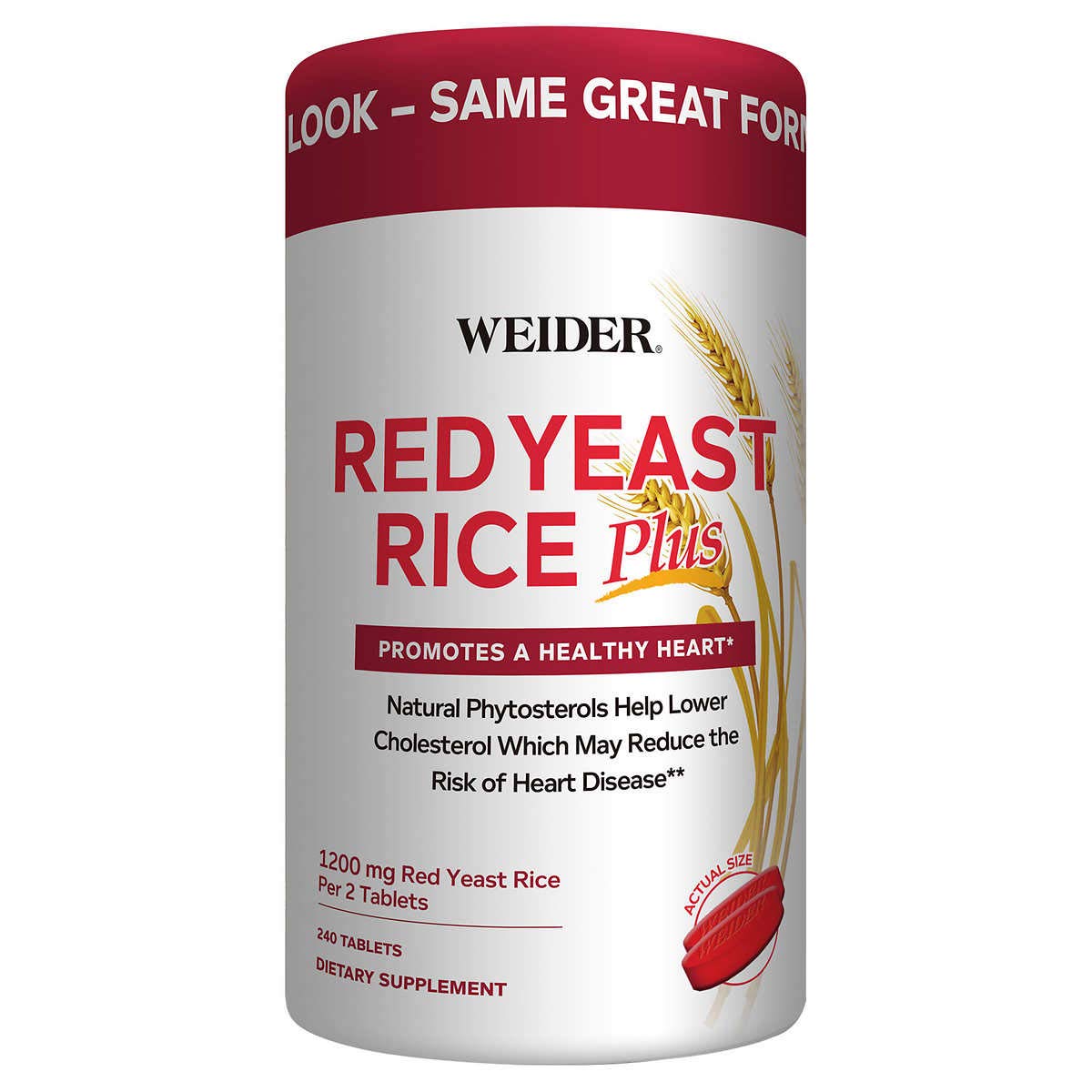 Red Yeast Rice 1200 mg Tablets 2-Pack V1233