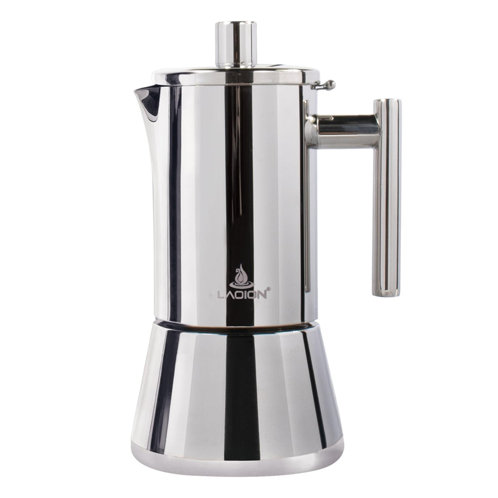 6 Cup Stainless Steel Stovetop Espresso Maker T253565