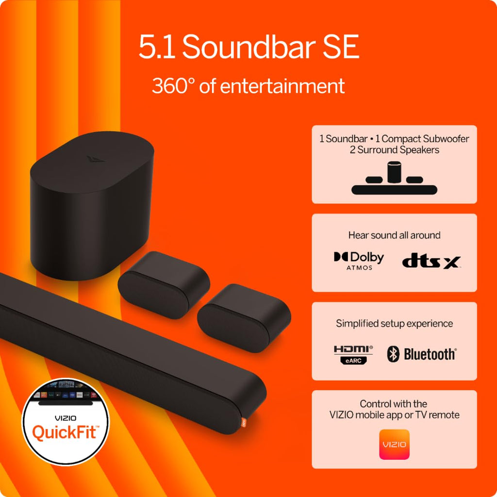 5.1 Soundbar with Wireless Subwoofer and Bluetooth N569799