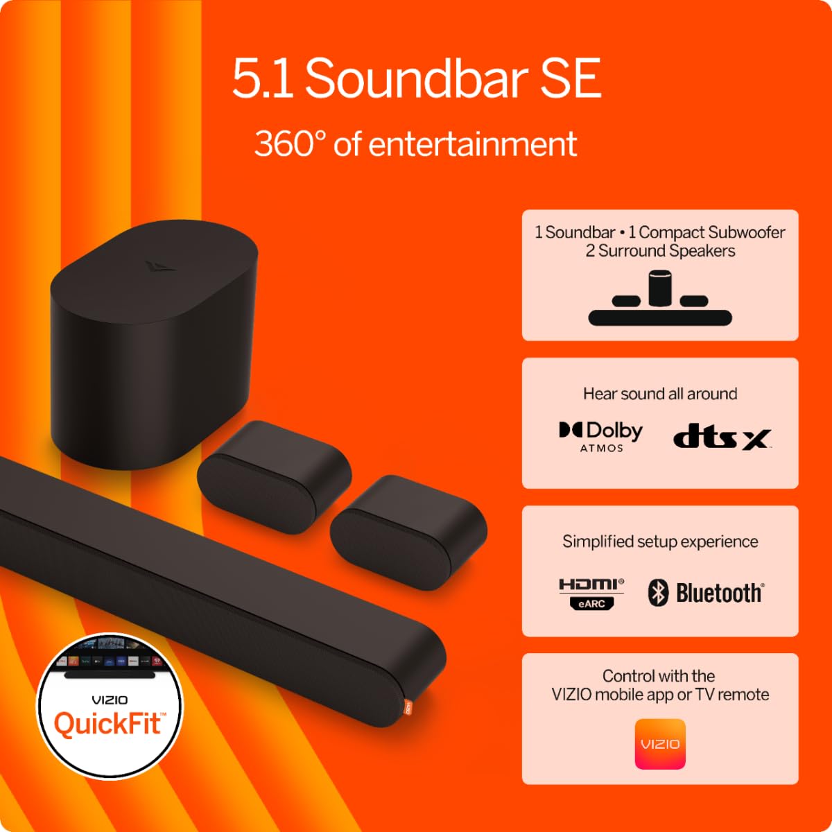 5.1 Soundbar with Wireless Subwoofer and Bluetooth N569799