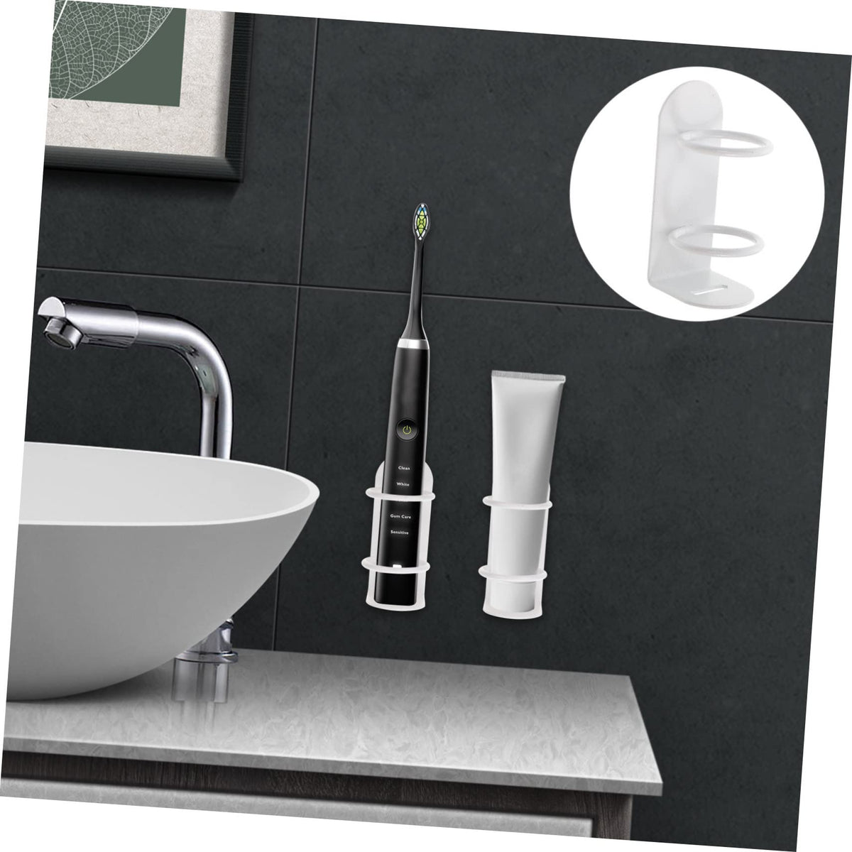 Wall Mounted Electric Toothbrush Holder 2 Pack M418063