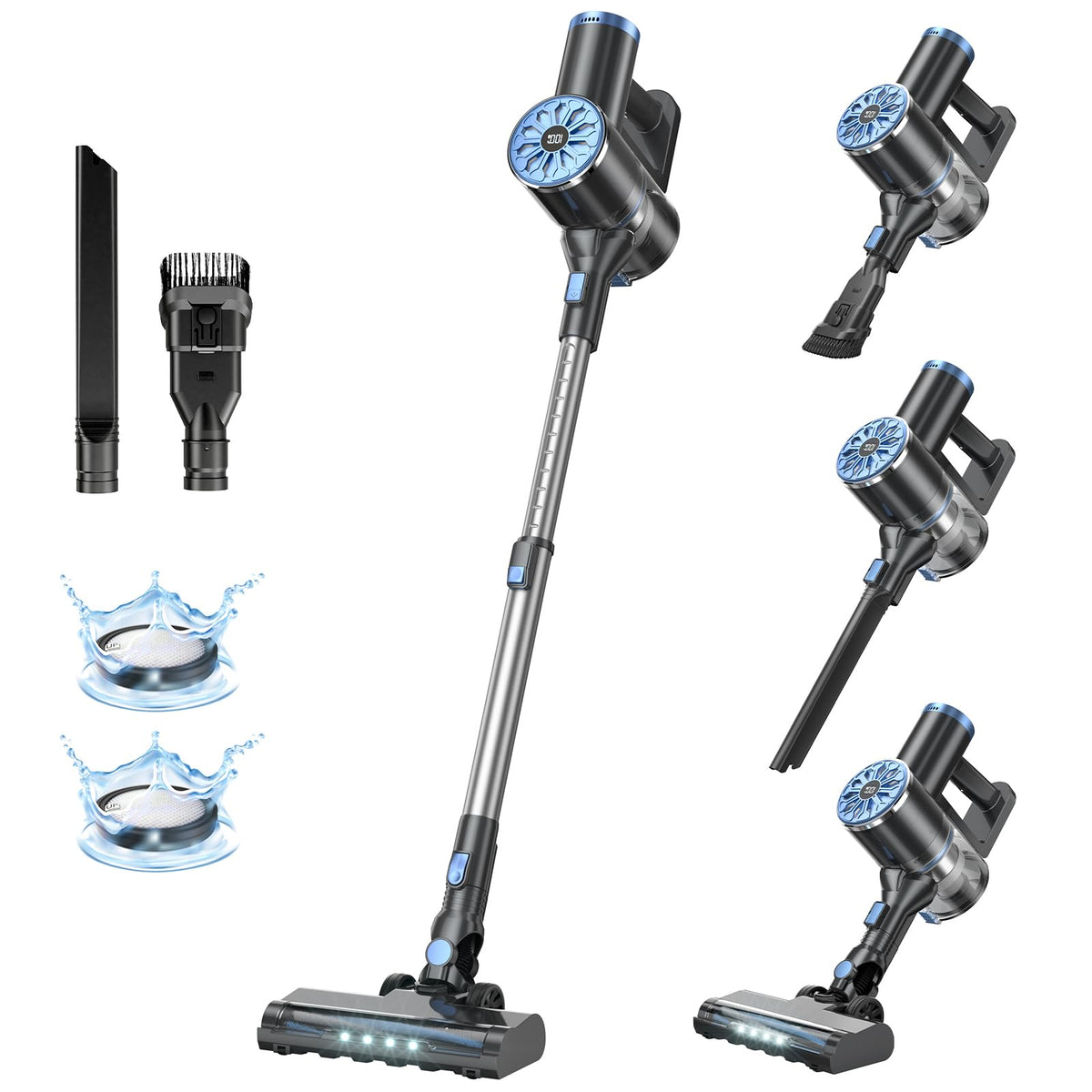 Cordless Stick Vacuum with LED Screen M467