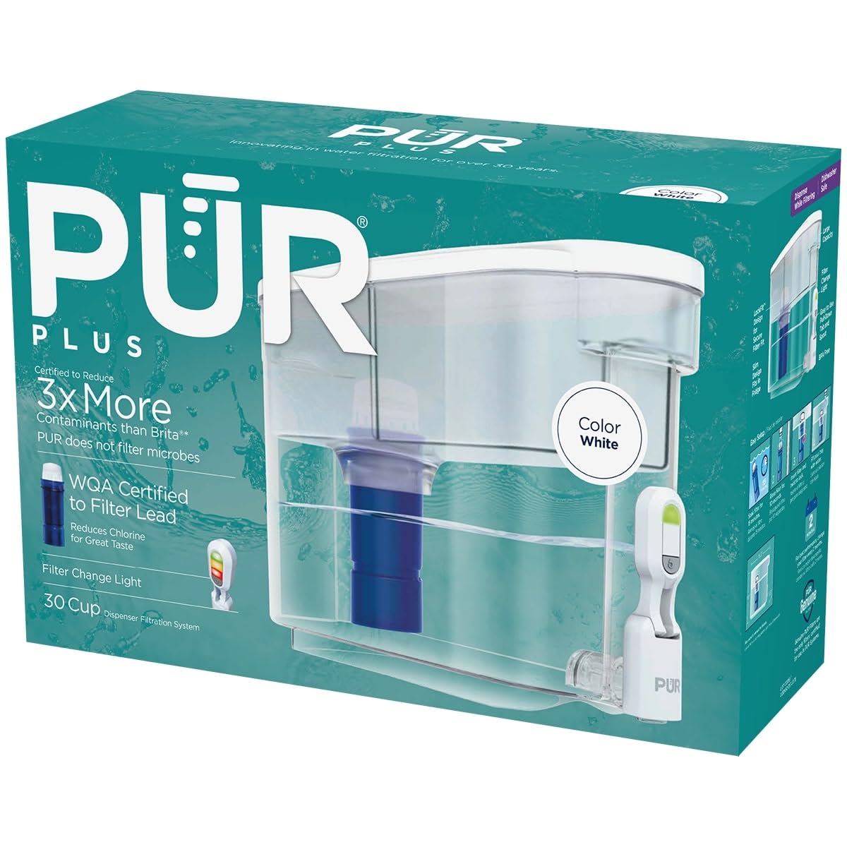 White Water Filter Dispenser with Filter U5789