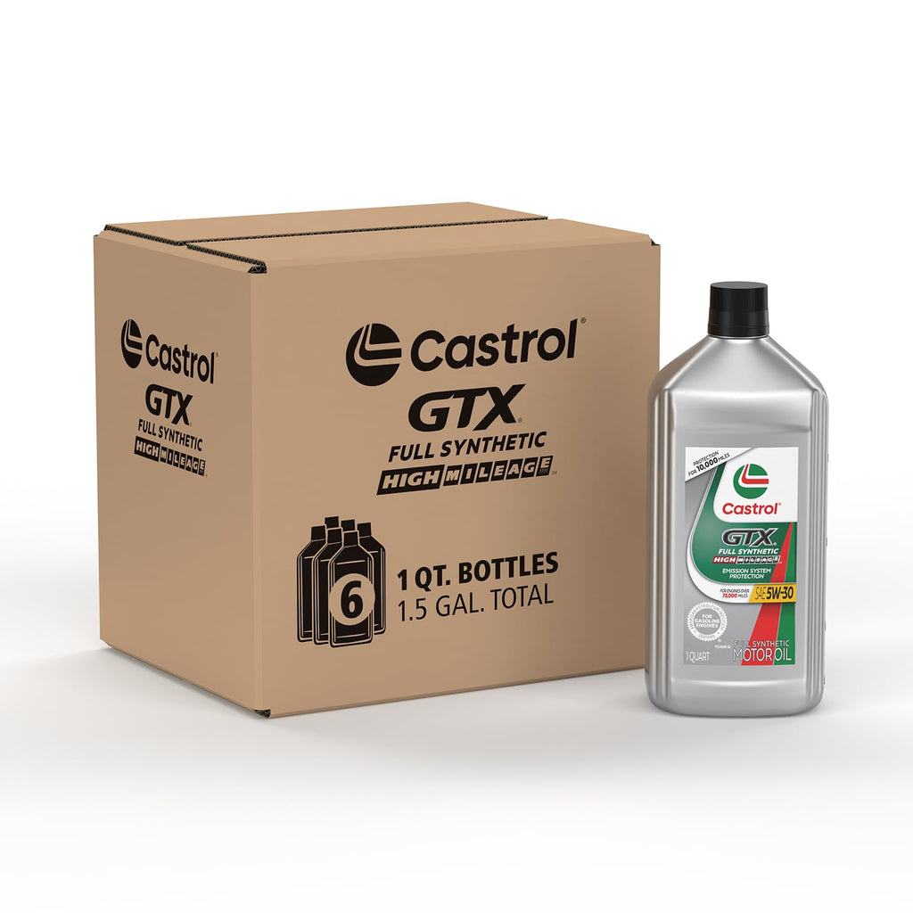 5W-30 Full Synthetic High Mileage Motor Oil, 1 Quart, Pack of 6 U740562