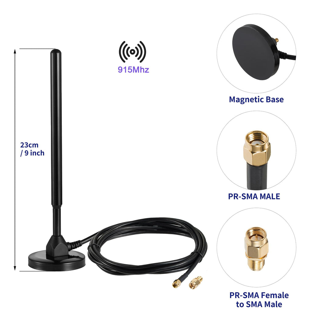 Waterproof 5.8dBi Pure Copper 915MHz LoRa Gateway Antenna with 3M Cable I88185