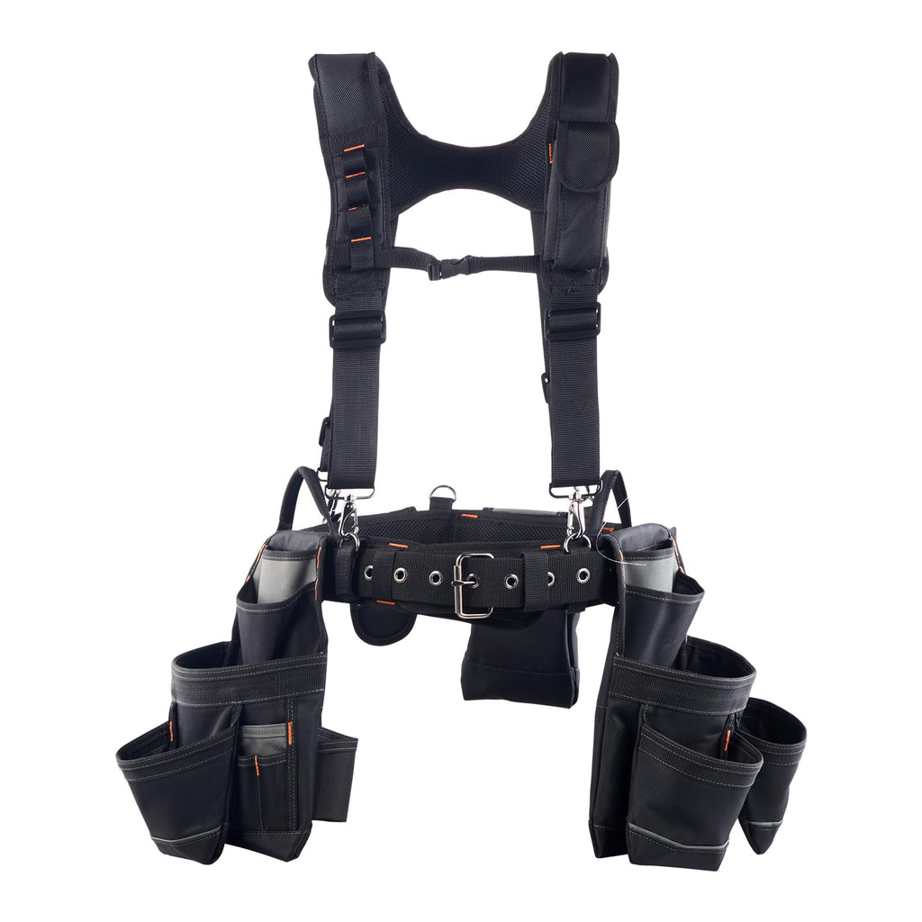 19 Pockets Adjustable Tool Belt with Suspenders F19315