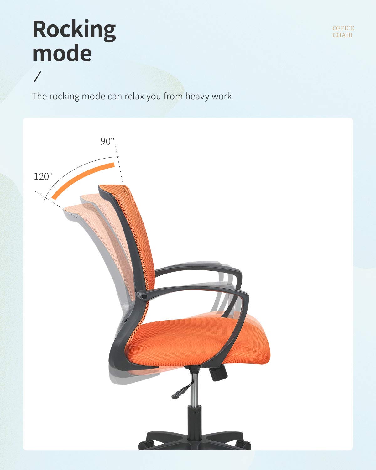 Mid Back Office Chair with Lumbar Support T66789