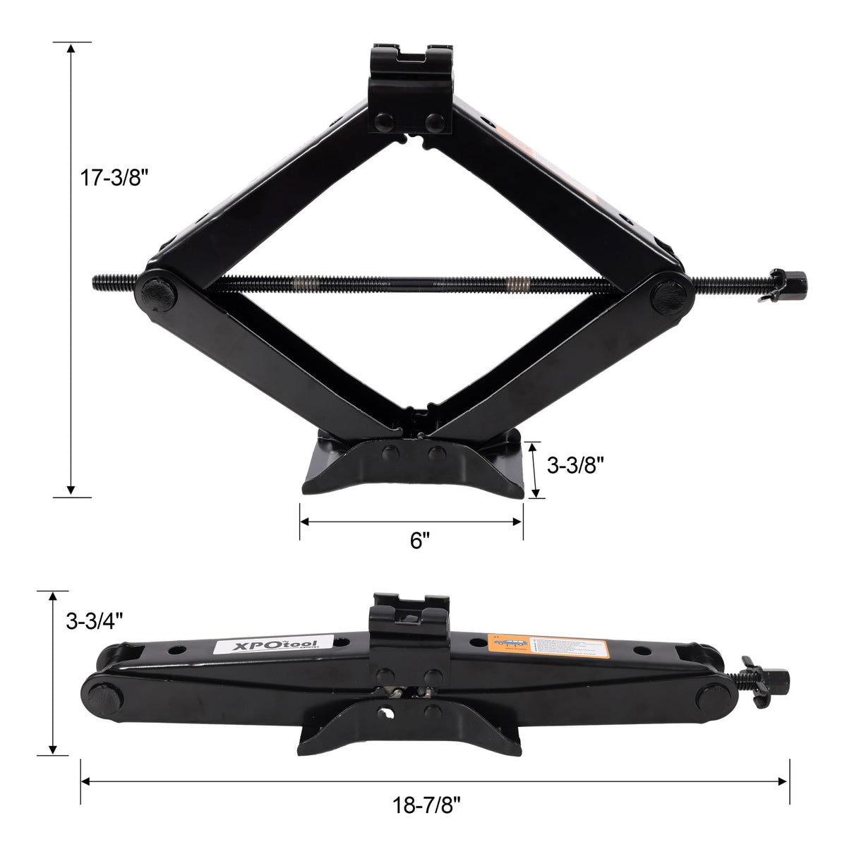 3 Ton Scissor Car Jack Kit with Wrench U7787