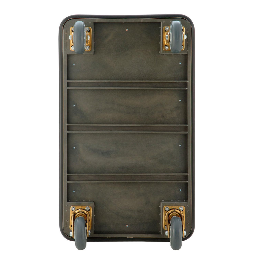Gold Stainless Steel Bellman Cart Z499