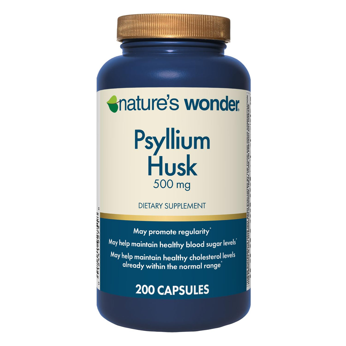 Psyllium Husk 500 mg Capsules 200 Count L260