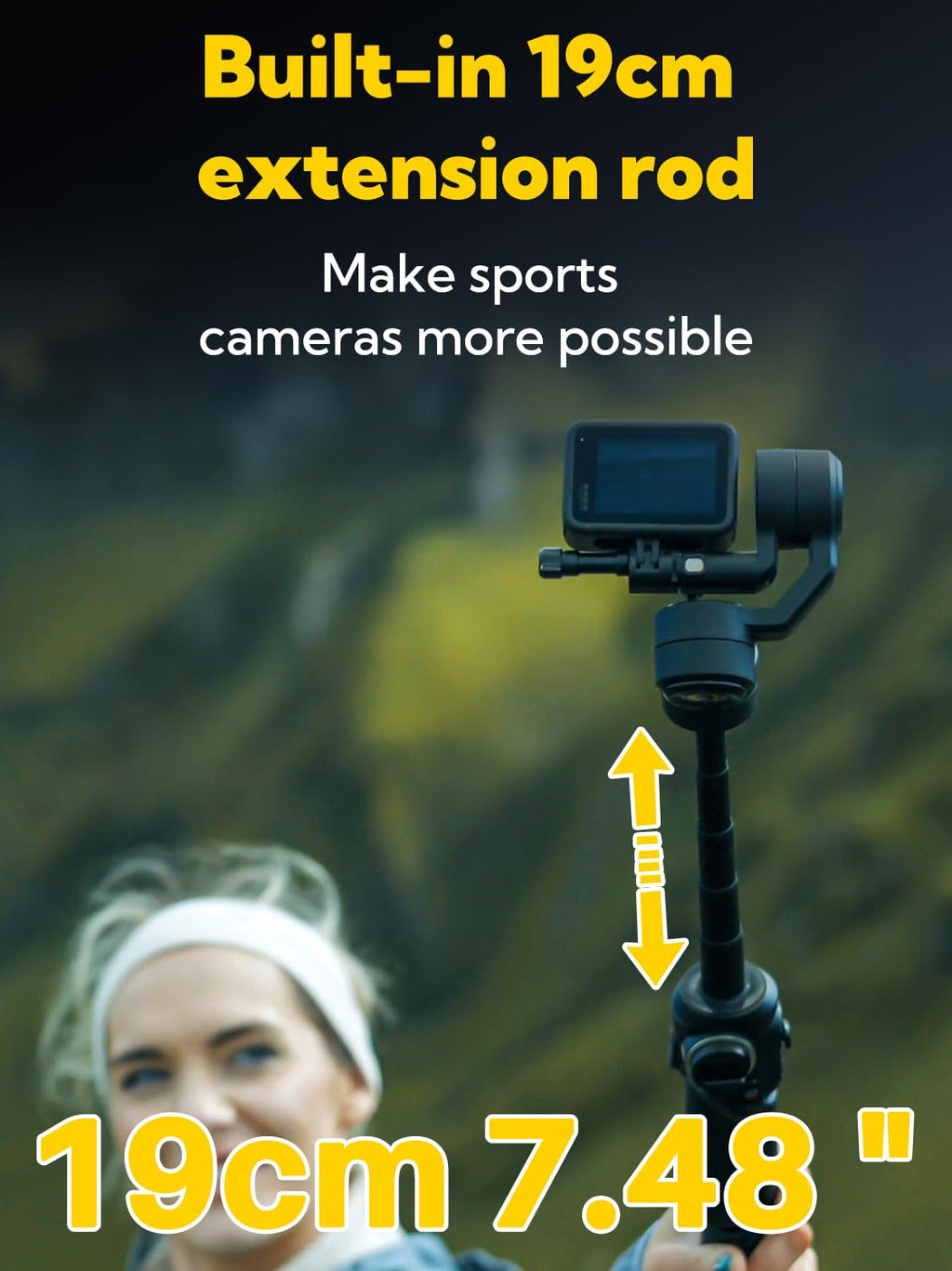 3-axis Handheld Gimbal Stabilizer with Extension Rod Q71442