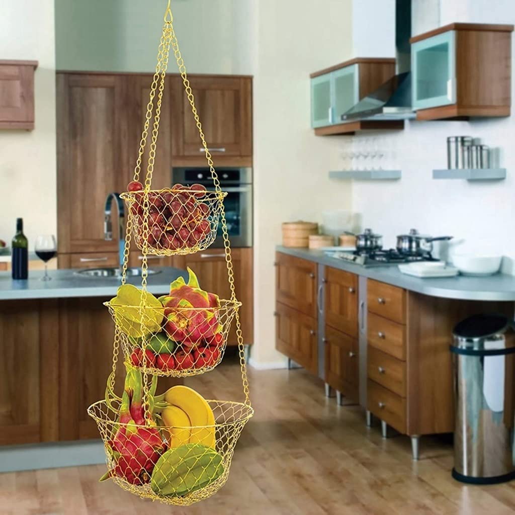 3 Tier Hanging Fruit Basket J366228