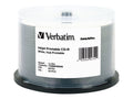 700MB 52X White Inkjet Printable CD-R 50pk Spindle E17152