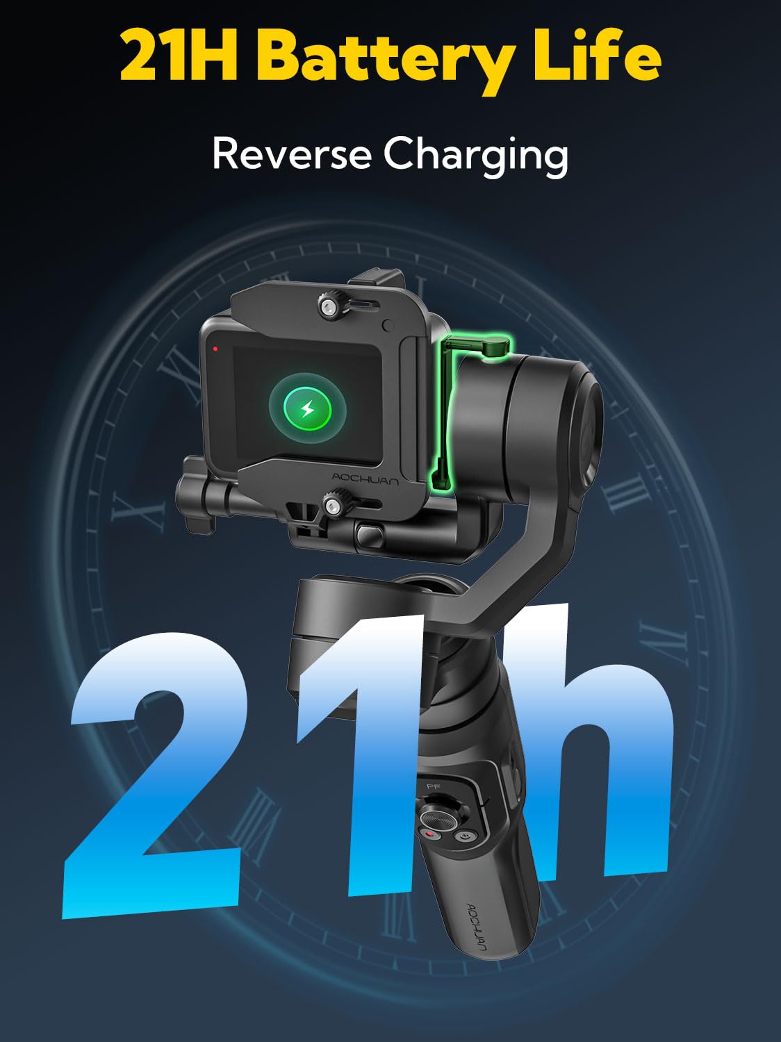 3-axis Handheld Gimbal Stabilizer with Extension Rod Q71442