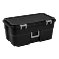Black 22 Gal Lockable Storage Chest with Wheels V6643