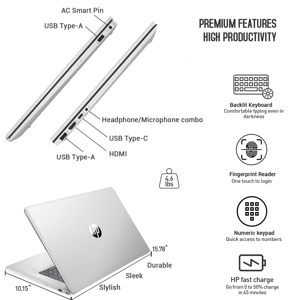 17.3" Touchscreen Laptop, Intel Core i7, 64GB RAM 1TB SSD N194034