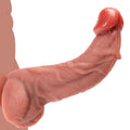 8.5" Curved Dual Density Silicone Dildo with Suction Cup K591690
