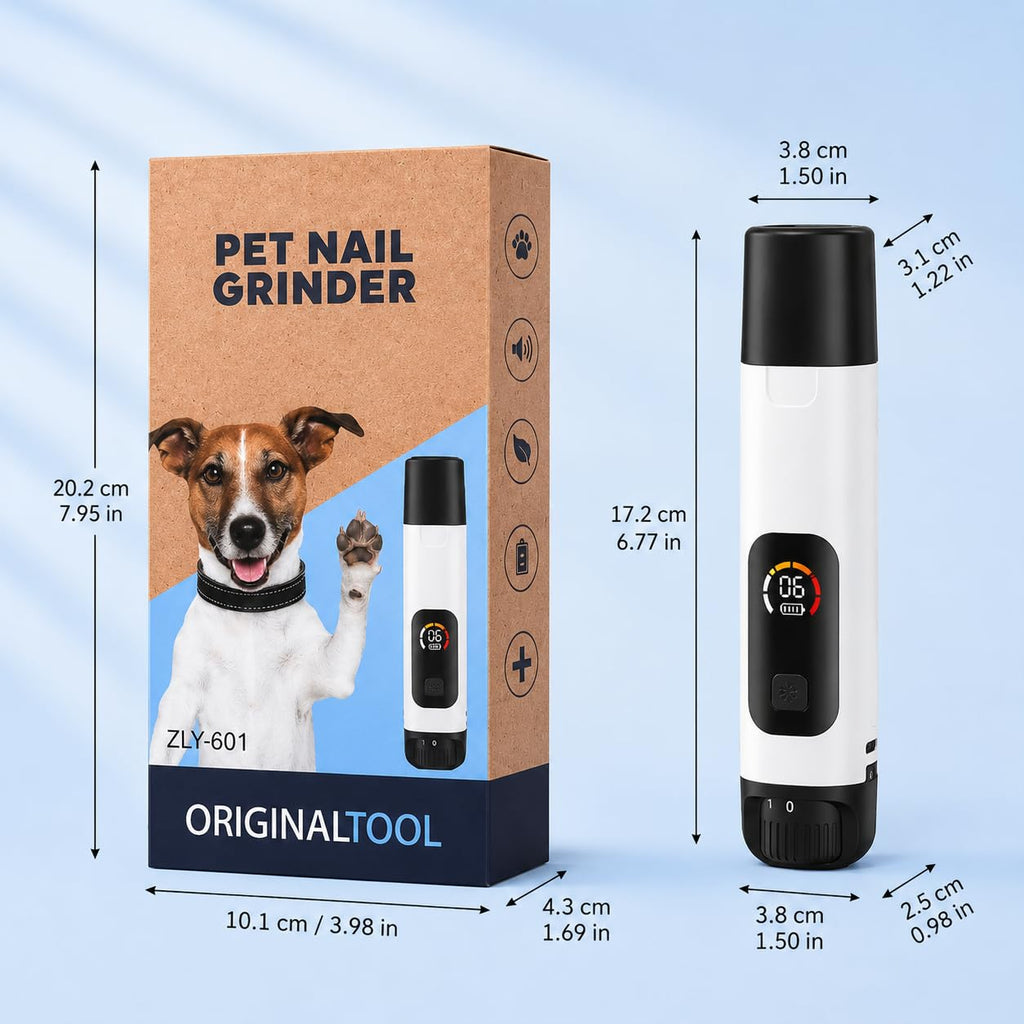 6-Speed Electric Pet Nail Grinder with LED Lights C768