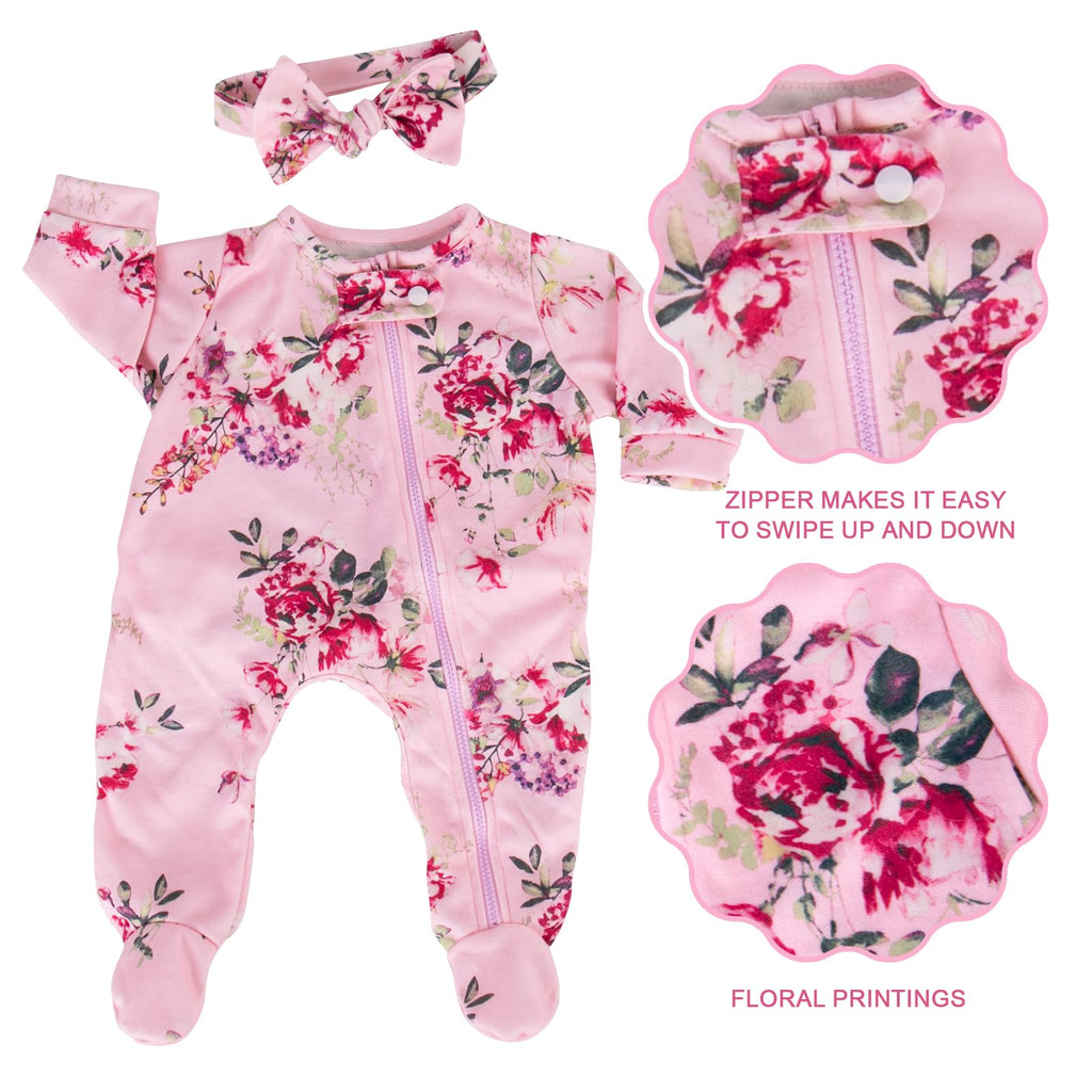 20 inch Purple Floral Jumpsuits Set E518233
