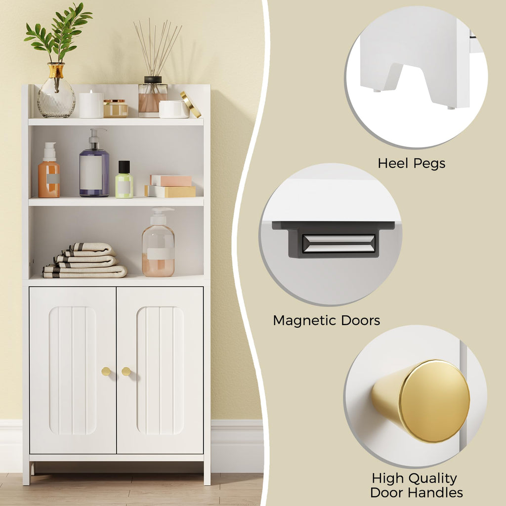 White 2 Door Bathroom Storage Cabinet C826081