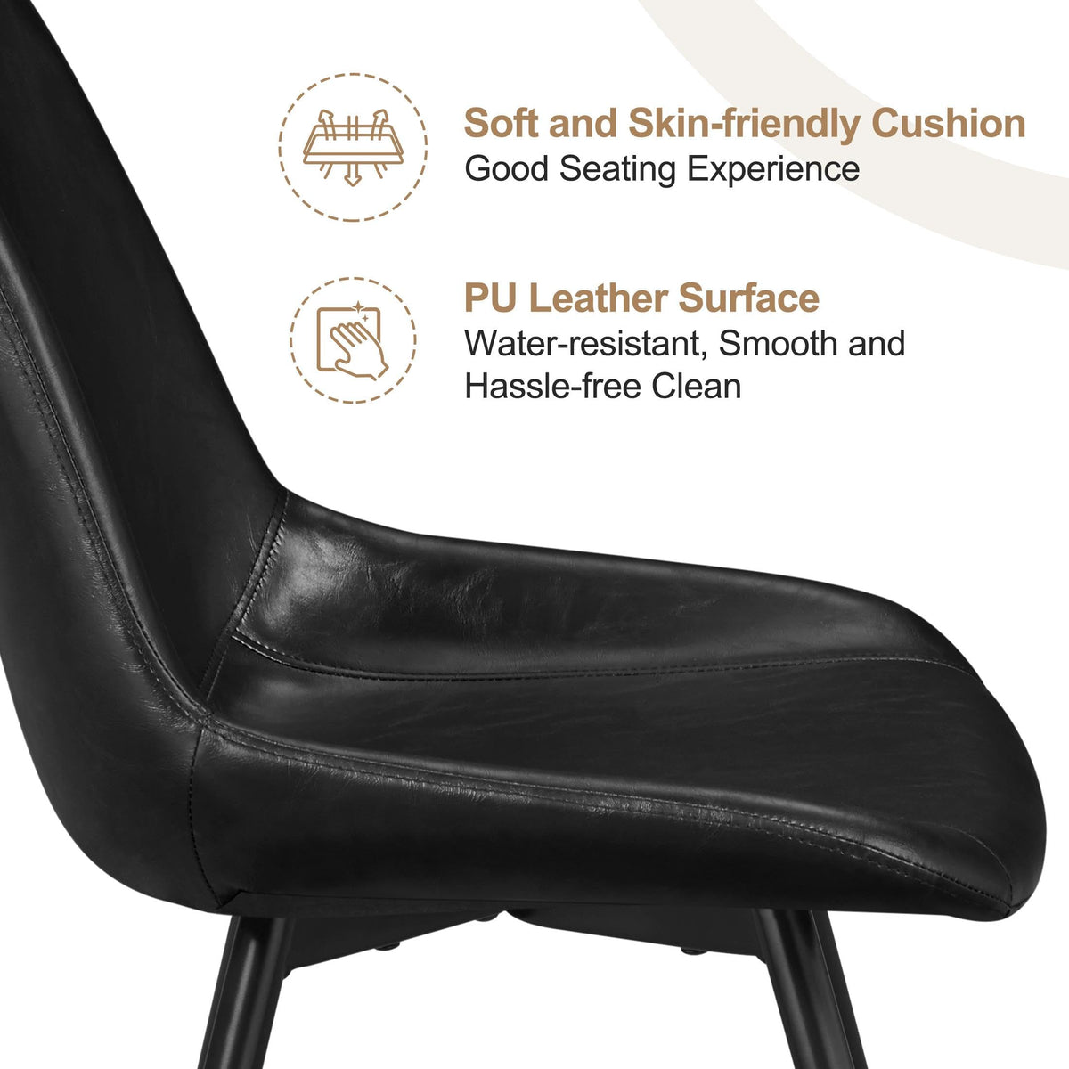Black Dining Chairs Set of 6 P816266