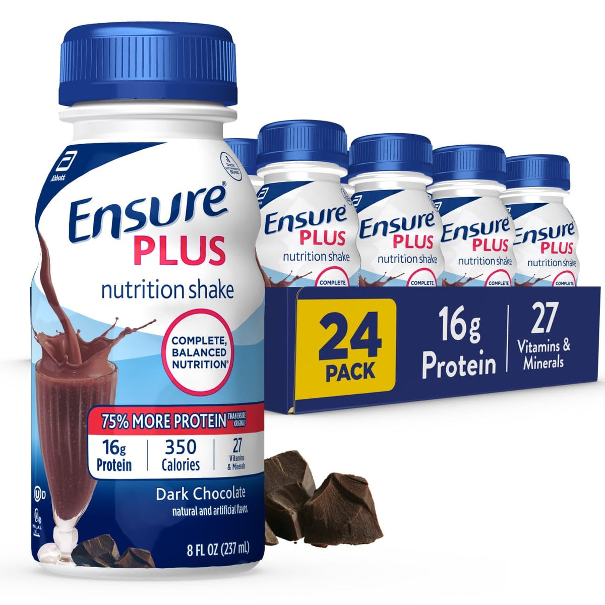 Dark Chocolate Milk Chocolate Nutrition Shakes 24 Count V40577