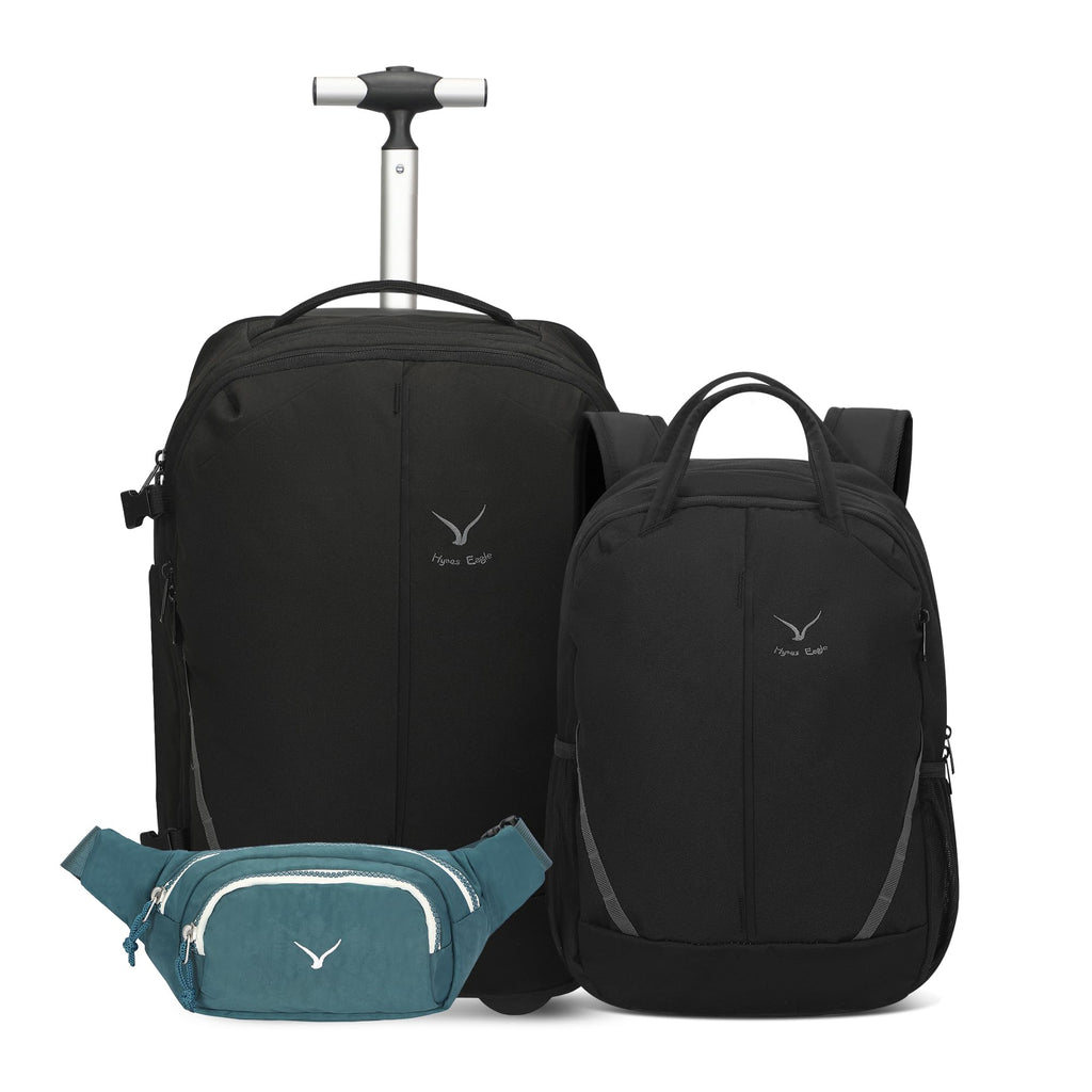 Rolling Backpack with Wheels 43L with Waist Pack C17316