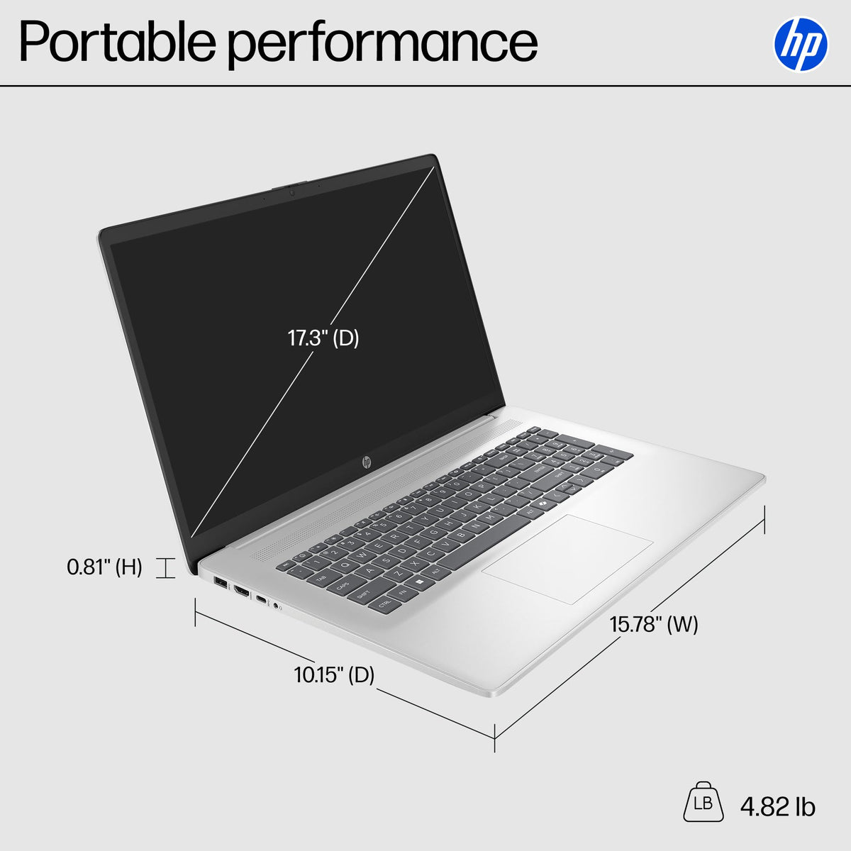 17.3" HD+ Touchscreen Laptop, 16GB RAM 1TB SSD, AMD Ryzen 5, Silver M103