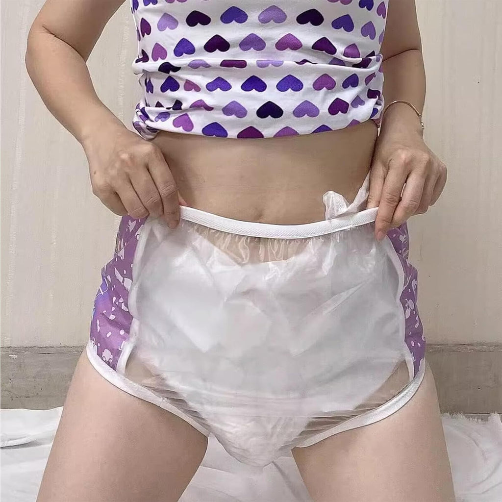 Adult Plastic Diaper Cover Waterproof Pull-On Incontinence Pants Y911919
