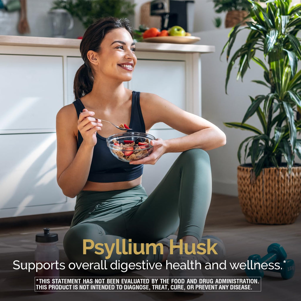 Psyllium Husk 500 mg Capsules 200 Count L260