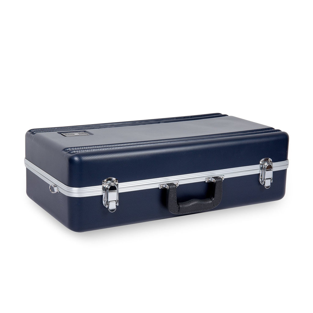 Textured Blue Velvet Interior Trumpet Case X37437